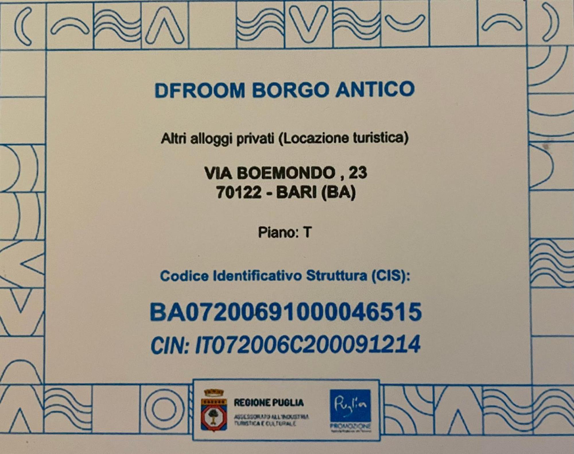 Df Room Borgo Antico Bari Exterior foto
